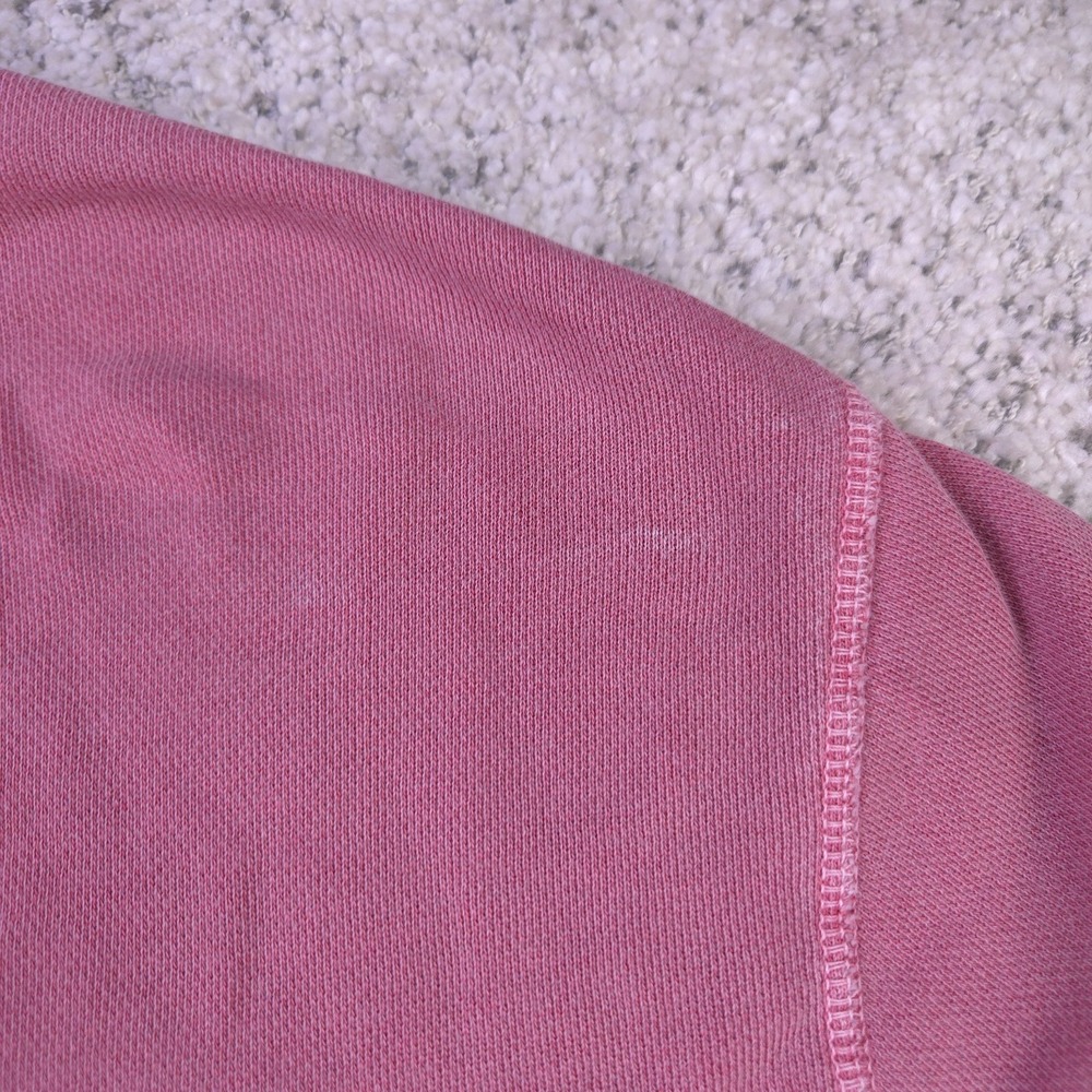 J Crew Sweatshirt Mens Size XL Crew Neck Pullover Garment Dyed Pink Sweater - Picture 4 of 9